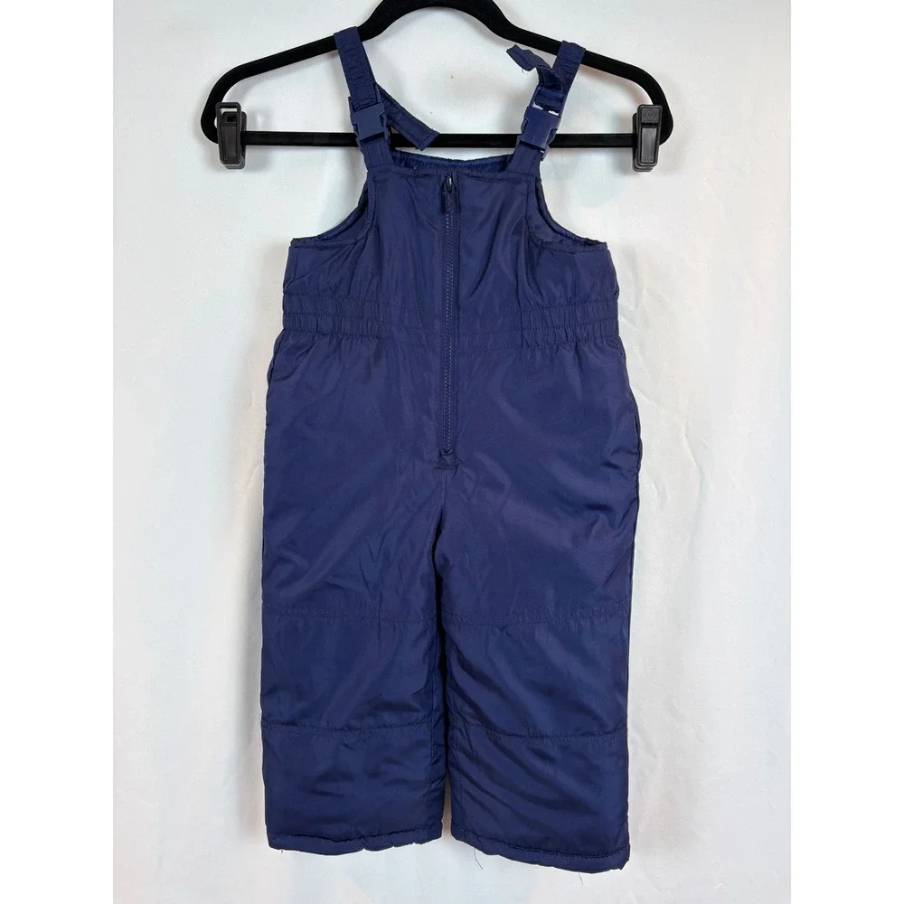 Carters Toddler 3T Navy Blue Insulated Snow Bibs Winter Overalls C2238S06